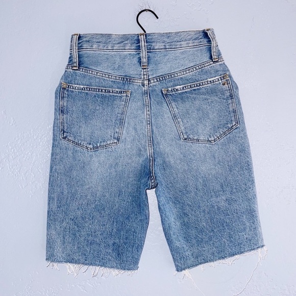 Madewell High-Rise Denim Long Shorts Size 24 - Picture 2 of 6